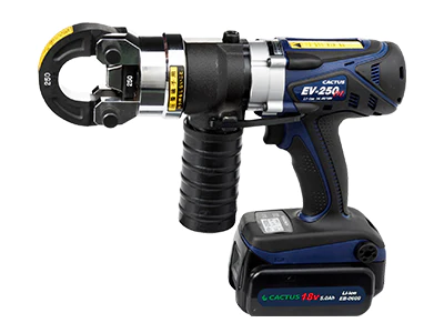 CACTUS カクタス コードレス電動油圧式圧着工具 予備バッテリー付き EV-250DL