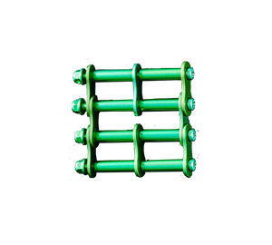 アルミ製金具一式（アルマイト加工）グリーン ALU-3-G