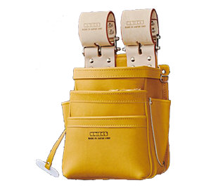 自在型チェーンタイプコンピ革3段腰袋 KN-301SPDX