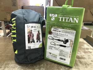 サンコー TITAN フルハーネス用巻取式ダブルランヤード リブラ HL-MW