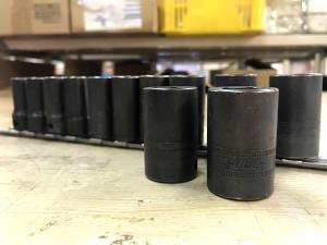 Snap-on スナップオン 3/8" セミディープインパクトソケット 12本セット IMFMS8A ～ IMFMS19