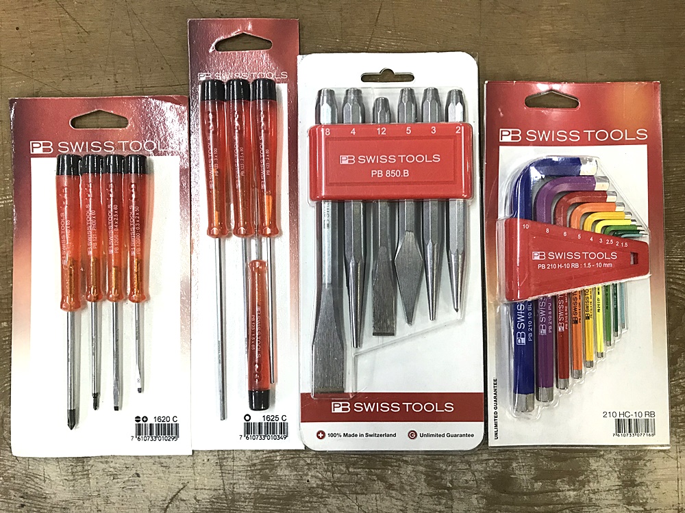 PB SWISS TOOLS ピービー レインボー六角棒レンチセット 210HC-10RB