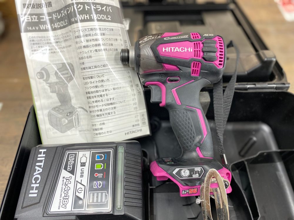 ハイコーキ HiKOKI コードレスインパクトドライバ WH14DDL2 中古美品を現金買取りしました!