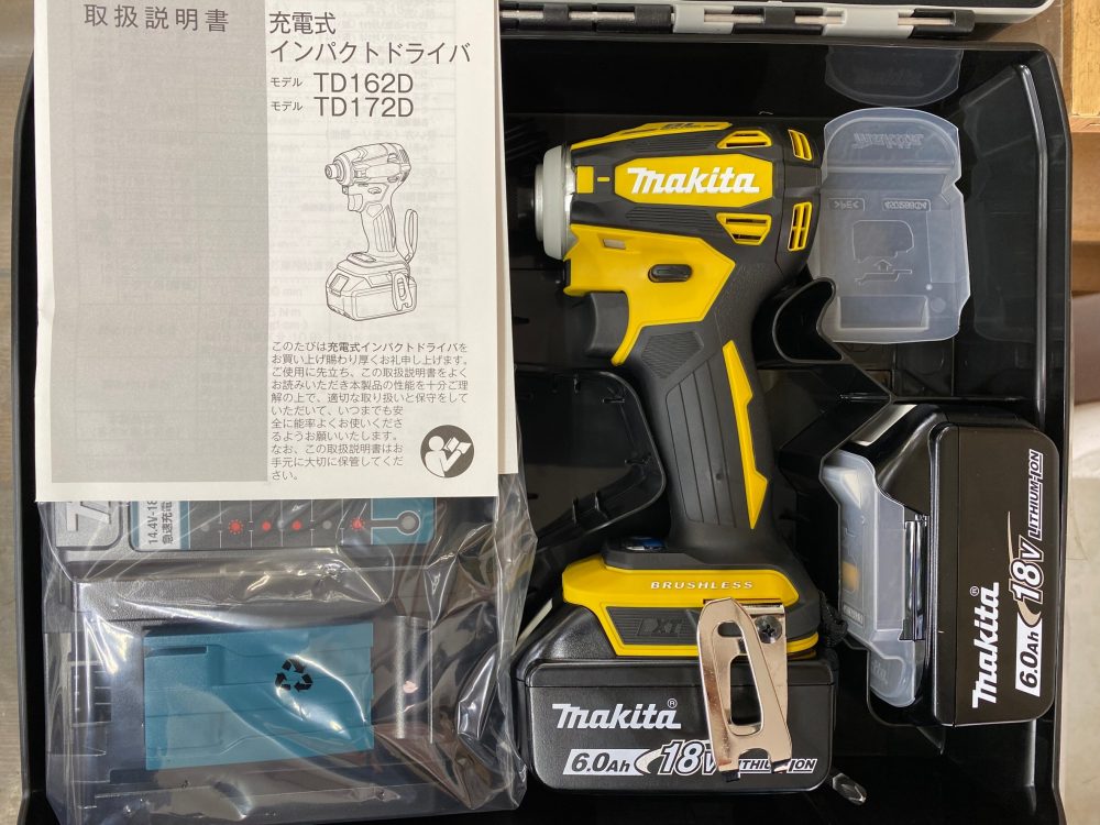 マキタ makita 充電式インパクトドライバ TD172DGXFY 新品未使用品を現金買取りしました!