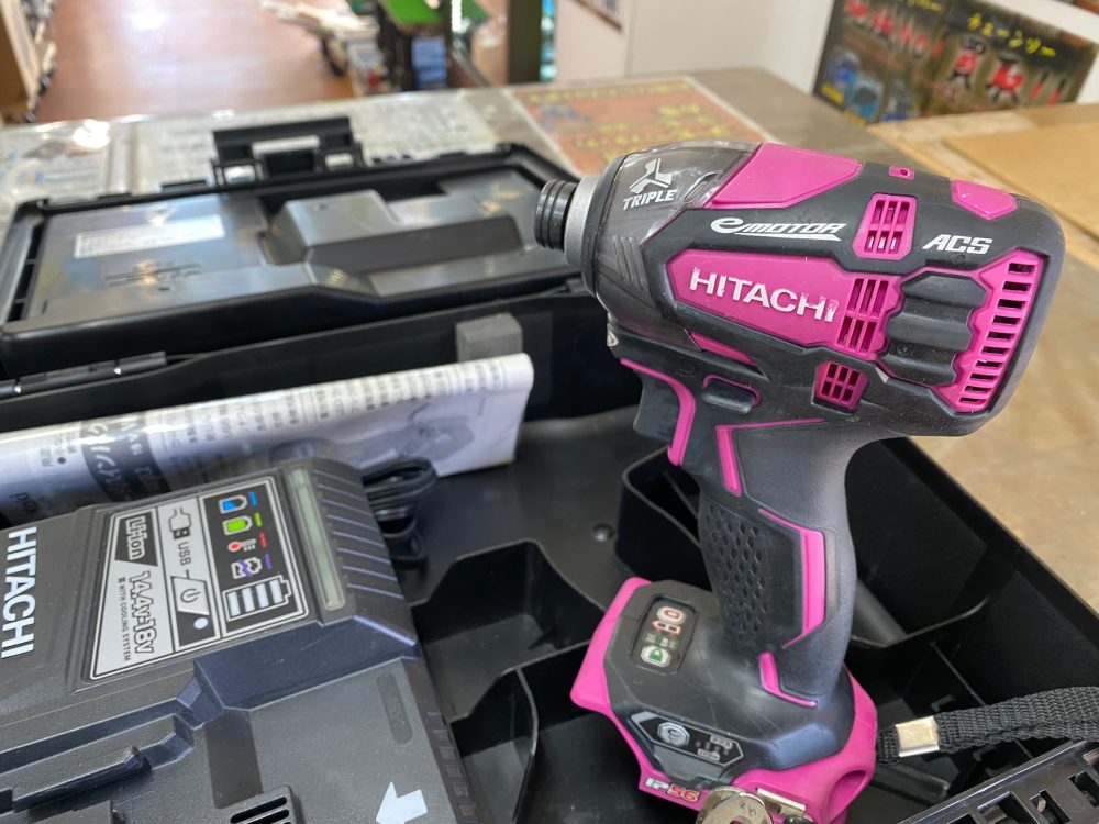 日立 HITACHI 充電式インパクトドライバ WH14DDL2 中古美品を現金買取りしました!