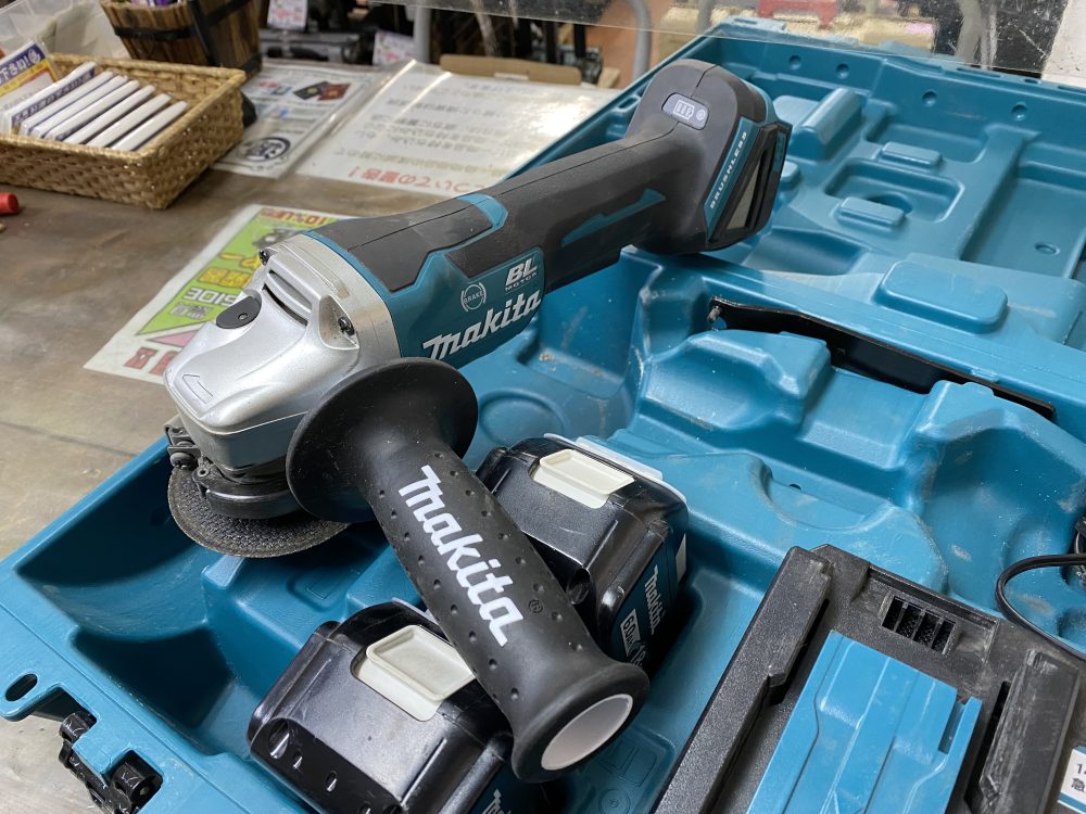 マキタ makita 充電式ディスクグラインダ GA408D 中古品を現金買取りしました！
