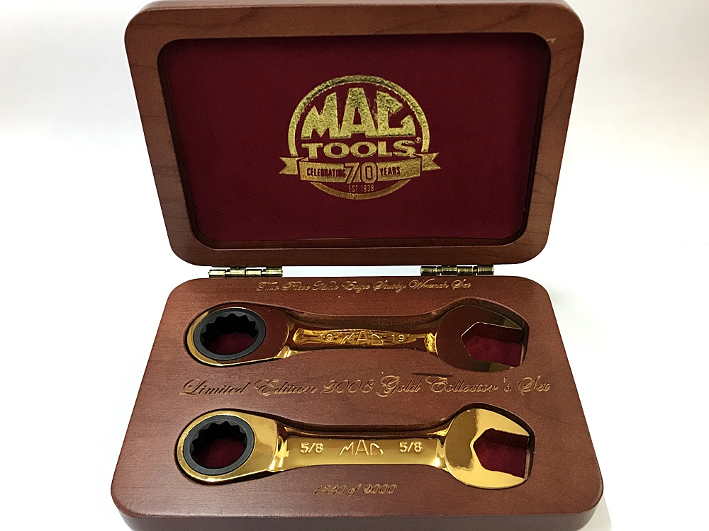 MAC TOOLS マックツールズ 70周年記念 限定ゴールドスタッビーレンチセット 2008-GOLD70ANV