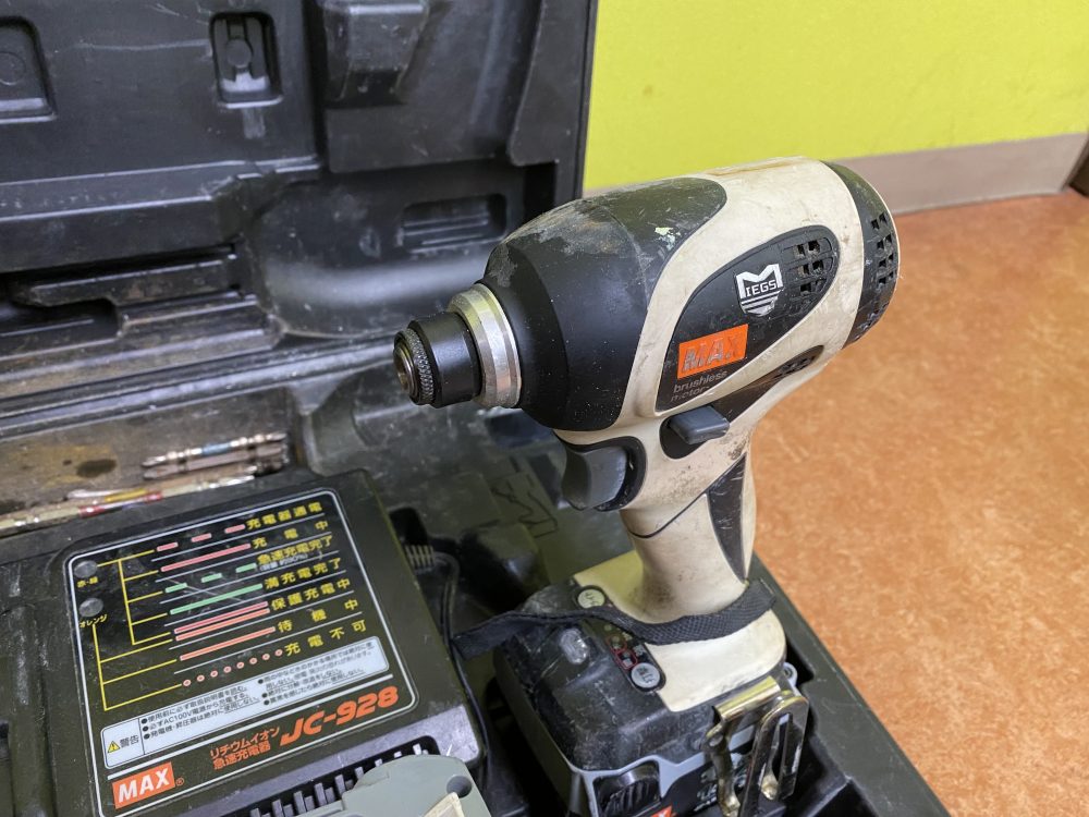 マックス MAX 充電式ブラシレスインパクトドライバ PJ-ID143-B2C 中古品を現金買取りしました！