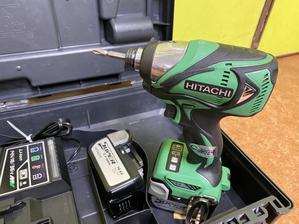 日立 HITACHI コードレスインパクトドライバ WH14D 中古品を現金買取りしました！