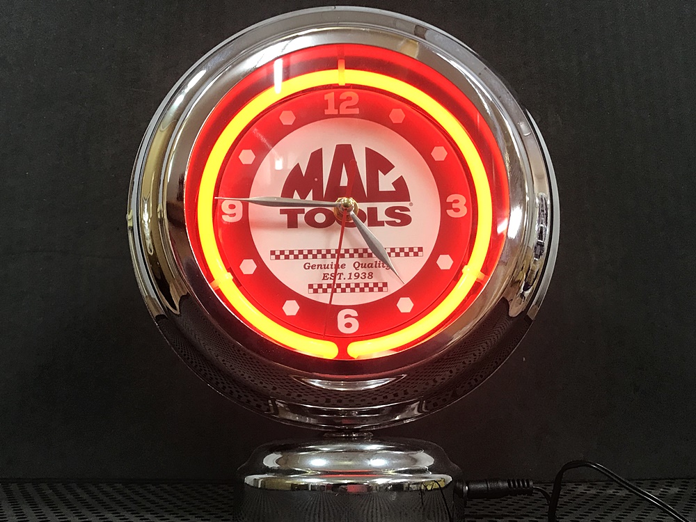 MAC TOOLS マックツールズ ネオンクロック 『GREAT TO WORK WITH』