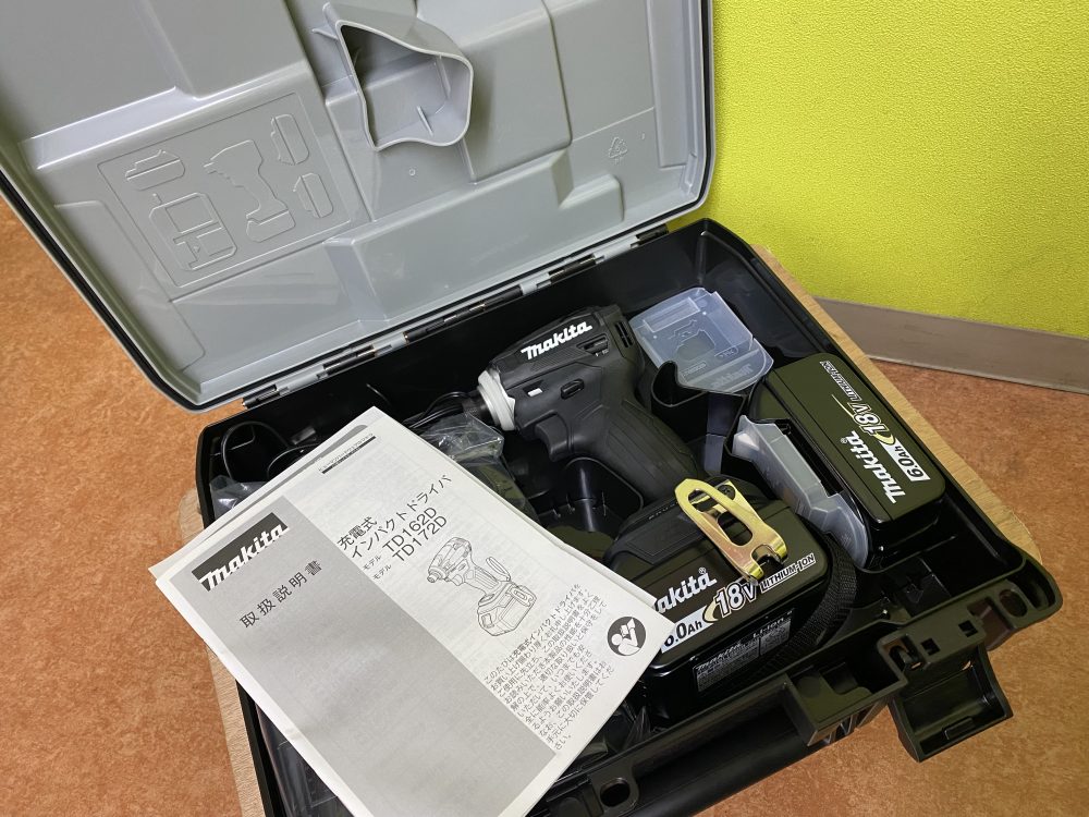 makita マキタ 充電式インパクトドライバ TD172DRGXをお買取させて頂きました！