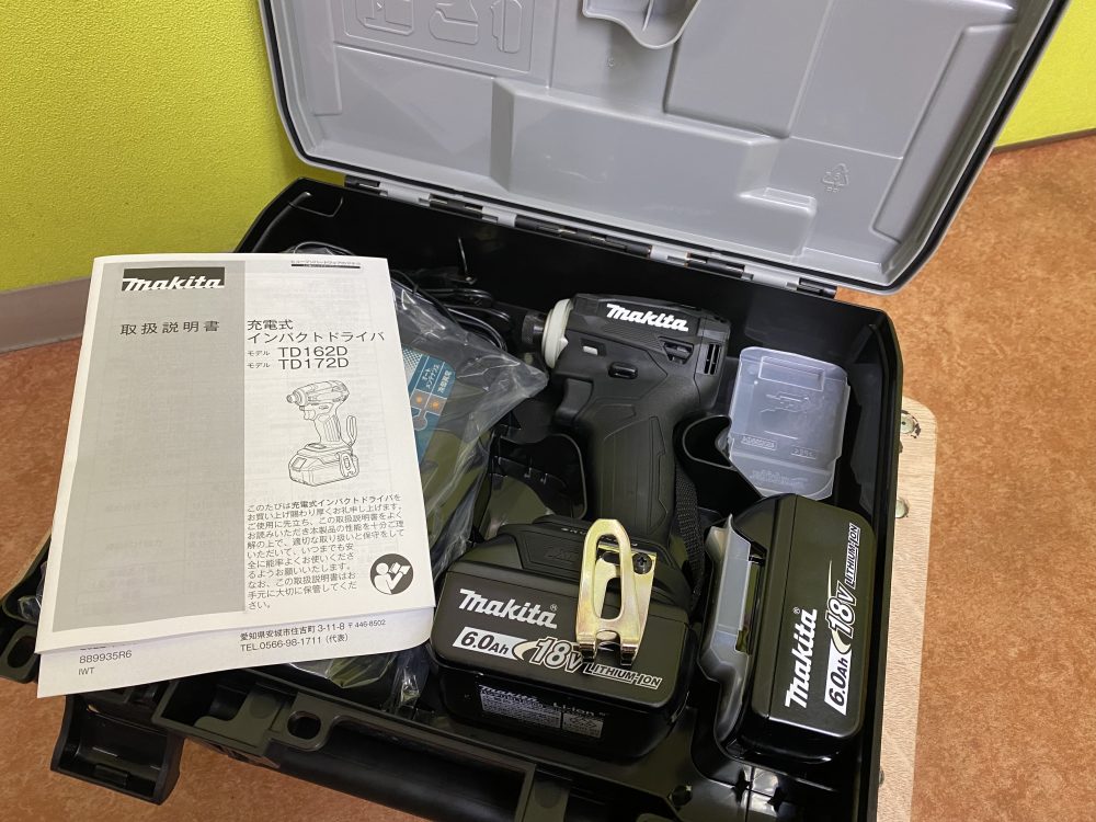 makita マキタ 充電式インパクトドライバ TD172DRGXB をお買取させて頂きました！