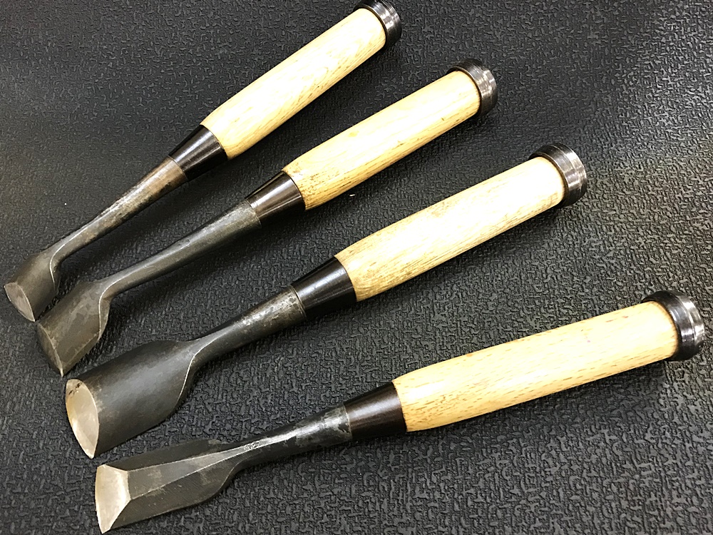 在銘 小信 追入れ鑿 内丸レンゲ鑿