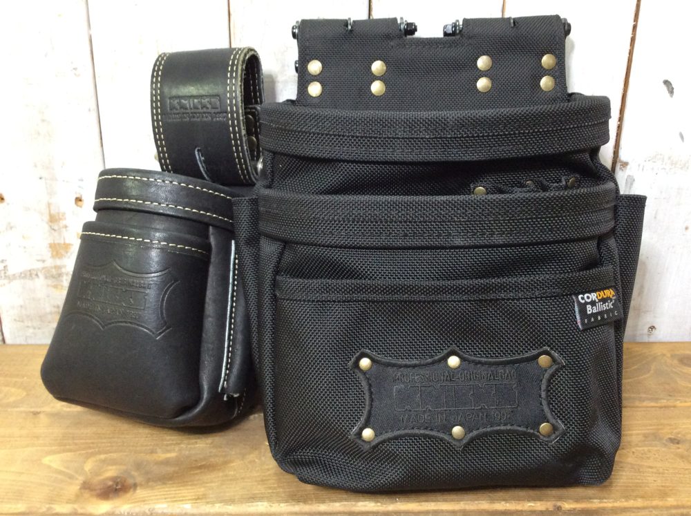 22-11-15 Knicks ニックス コーデュラバリスティック 生地チェーンタイプ 3段腰袋 BA-301DDX KGB-201VADX