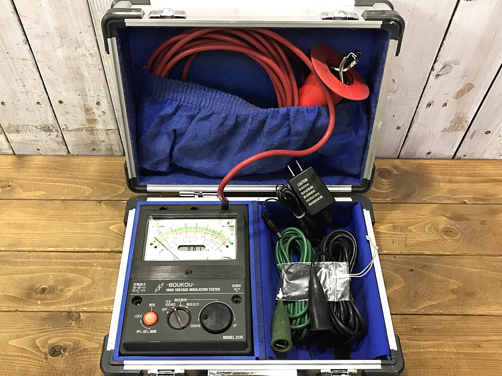 SOUKOU 双興電機 電圧可変式高圧絶縁抵抗計 MODEL 3124の中古品を宅配買取！