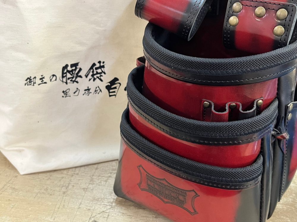 KNICKS ニックス アドバンガラス革腰袋 レッド ADV-301DDX-R