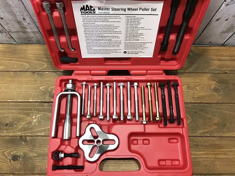 MAC TOOLS マックツールズ マスター ステアリングホイール プーラーセット SWP800A