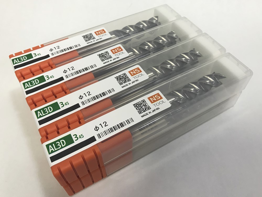 NS TOOL 日進工具 アルミ用高能率エンドミル 3枚刃3倍刃長 AL3D 345 Φ12