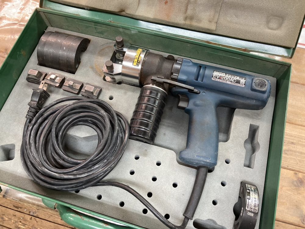CACTUS カクタス 電動油圧圧着工具 クリンプボーイ EV-200AC 中古品をお買取させて頂きました!