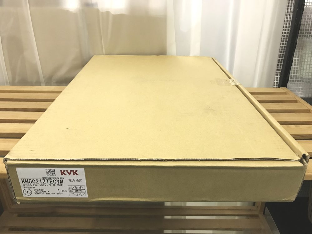 KVK シングルシャワー付混合栓 eレバー(寒冷地用) KM5021ZTECYMを宅配買取致しました。