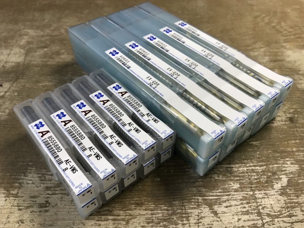 OSG オーエスジー 一般加工用EXゴールドドリル EX-GDR 10.3 AE-VMS 8など 新品未使用品を宅配買取させて頂きました!