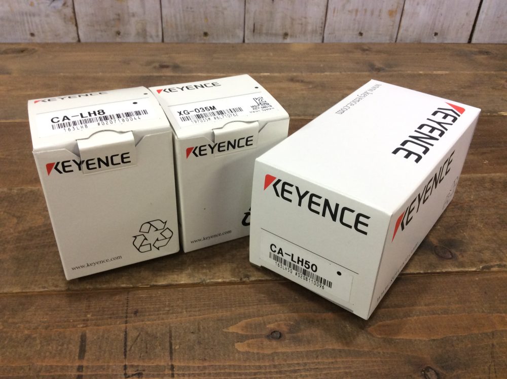 2023-09-25 KEYENCE キーエンス 高解像度・低ディストーションレンズ 8mm CA-LH8 CA-LH50 白黒カメラXG-035M