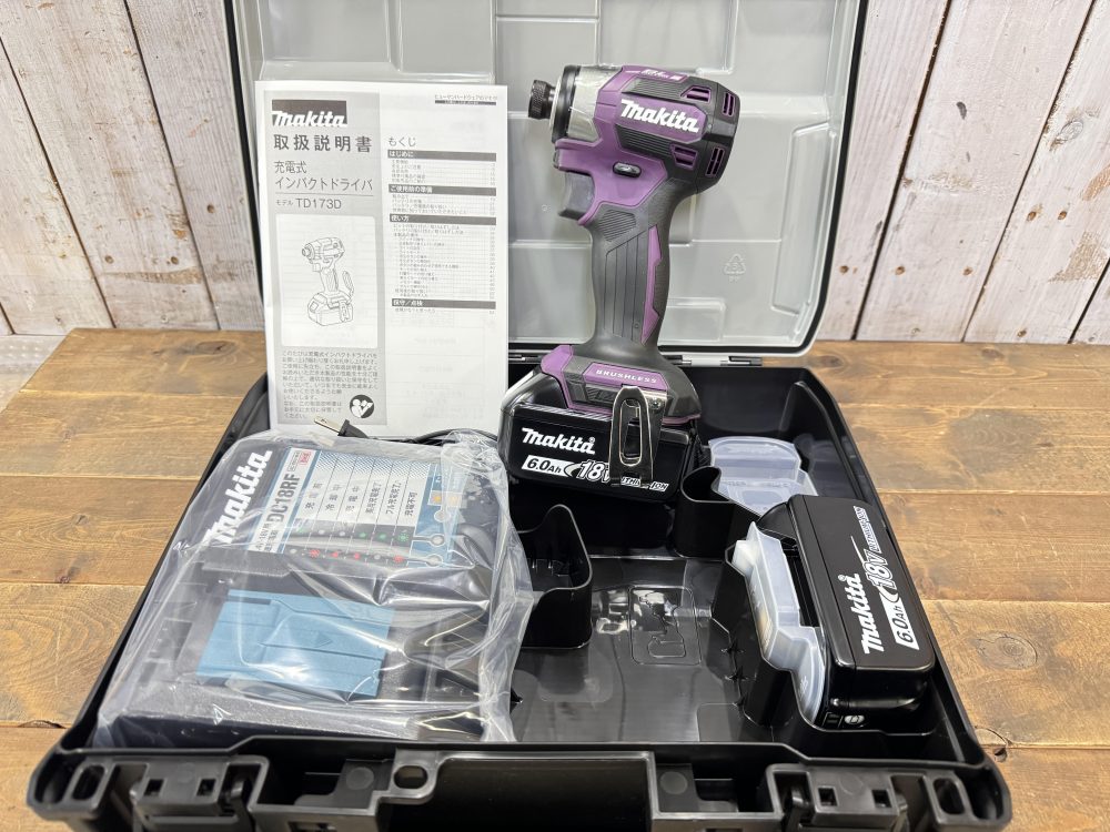 24-2-24 makita マキタ 充電式インパクトドライバ TD173DGXAP オーセンティックパープル