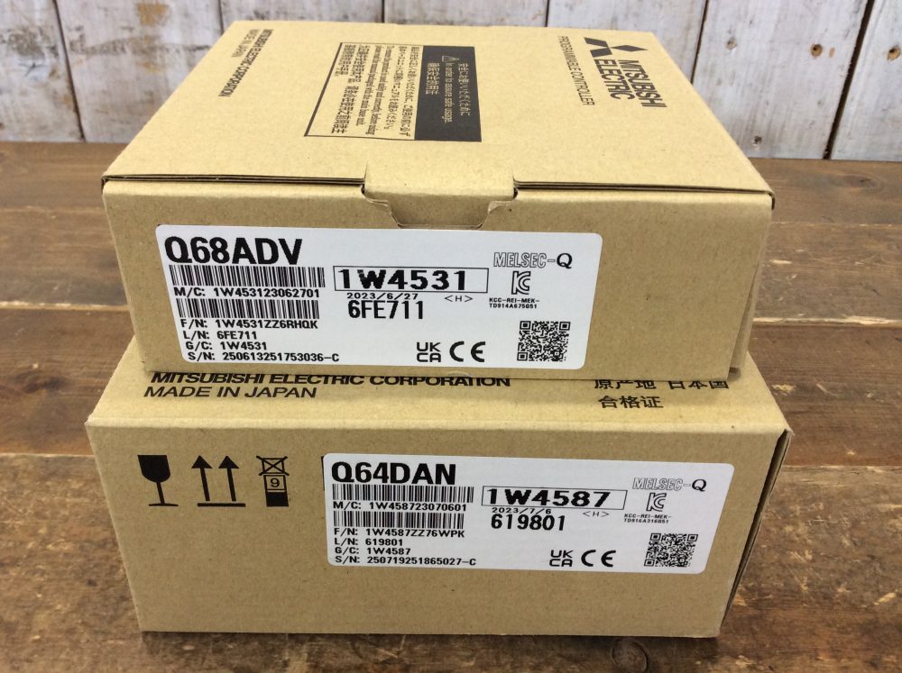 2024-03-14 MITSUBISHI 三菱電機 MELSEC-Q アナログ-デジタル変換ユニット Q68ADV デジタル-アナログ変換ユニット Q64DAN