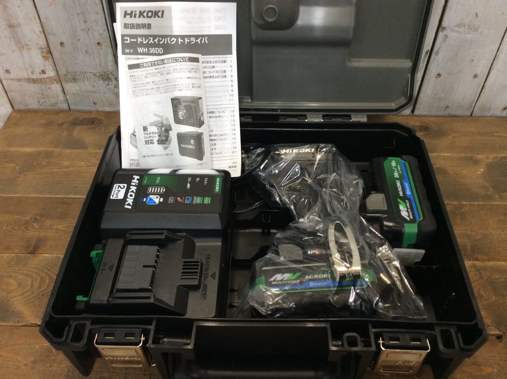 2024-04-13 HiKOKI ハイコーキ マルチボルト 36V コードレスインパクトドライバ フルセット WH36DD 2XHBSZ