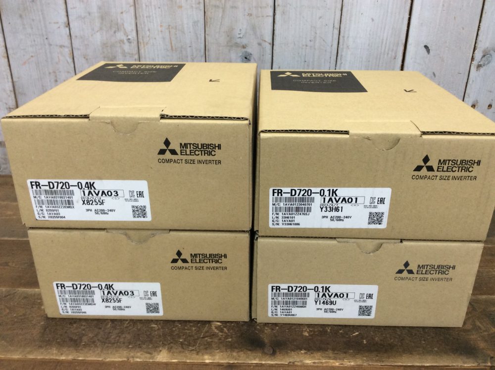 2024-06-10 MITSUBISHI 三菱電機 インバータ FR-D720-0.1K FR-D720-0.4K