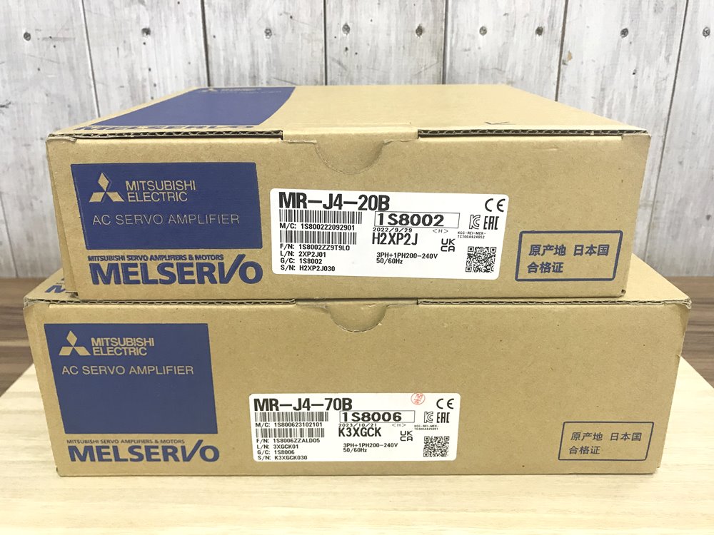 MITSUBISHI 三菱電機 MELSERVO-J4 サーボアンプ MR-J4-20B MR-J4-70B 未使用品を宅配買取させて頂きました!