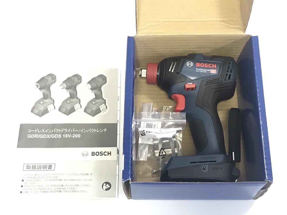 BOSCH ボッシュ コードレスインパクトドライバー/レンチ GDX 18V-200 新品未使用品を宅配買取させて頂きました!