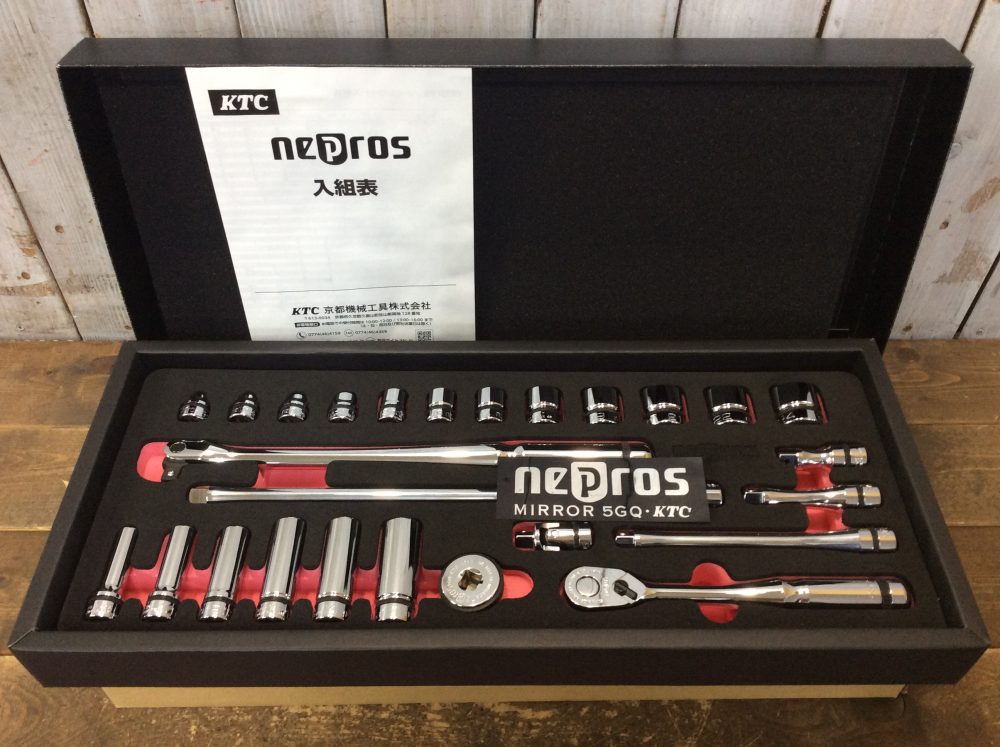 2025-02-24 KTC nepros ネプロス 9.5sq.ソケットレンチセット[26点]ケース付き NTB3X26CZ