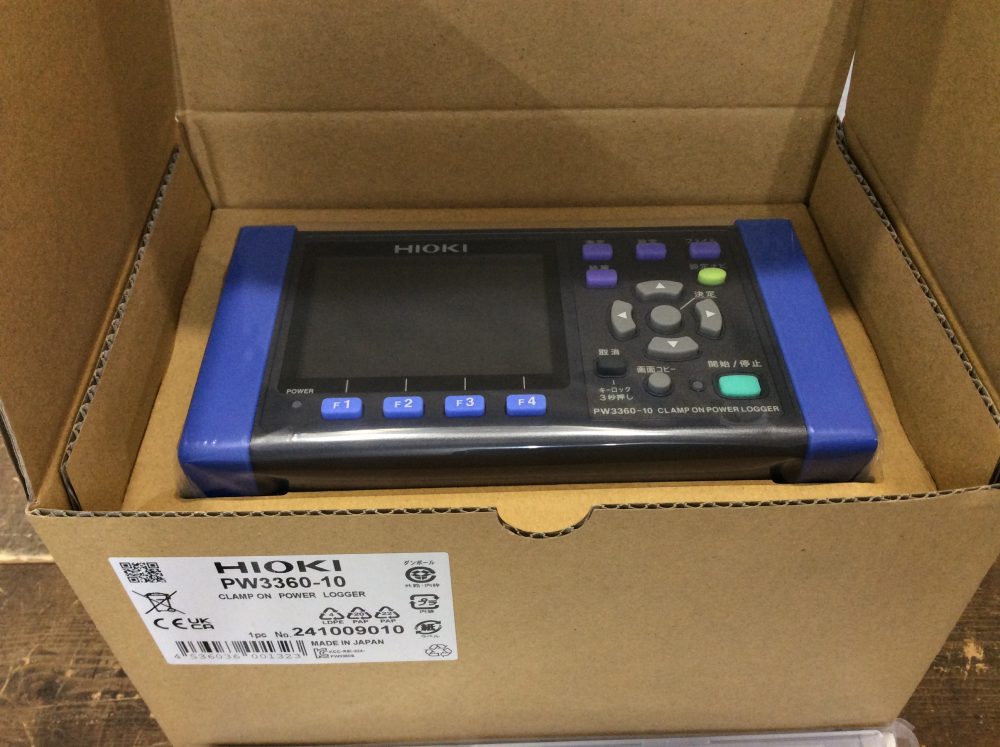2025-04-05 HIOKI 日置電機 クランプオンパワーロガー(日本語版・本体のみ) PW3360-10