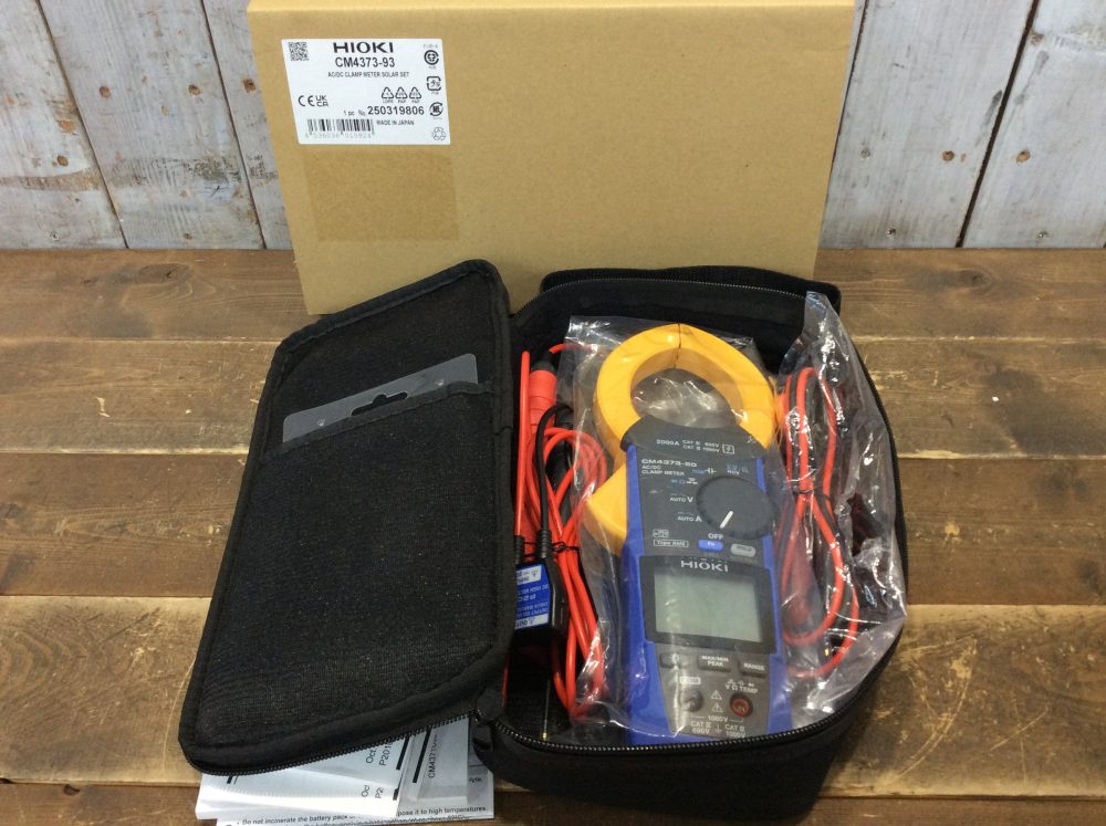 2025-05-17 HIOKI 日置電機 クランプ電流計 ACDCクランプメータソーラーセット CM4373-93