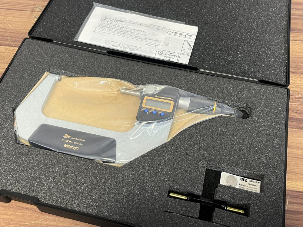 Mitutoyo ミツトヨ 高速・高精度デジマチックマイクロメータ カンタマイク MDE-100PX 293-148-30