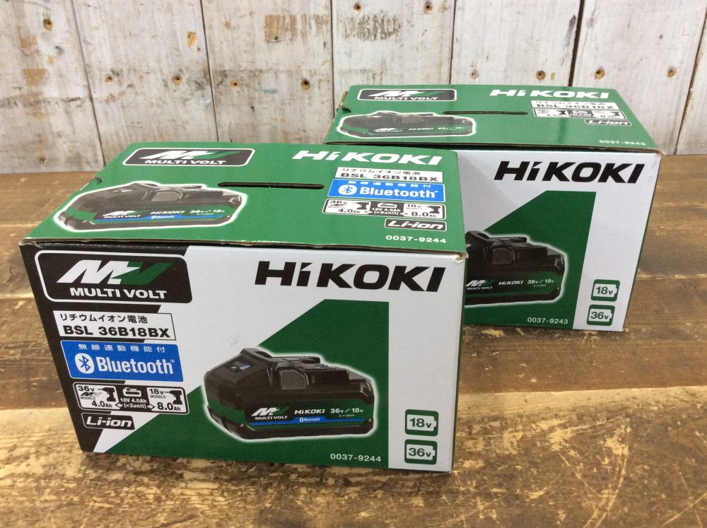 2025-06-22 HiKOKI ハイコーキ 36V18Vマルチボルトリチウムイオンバッテリー [Bluetooth付] BSL36B18BX