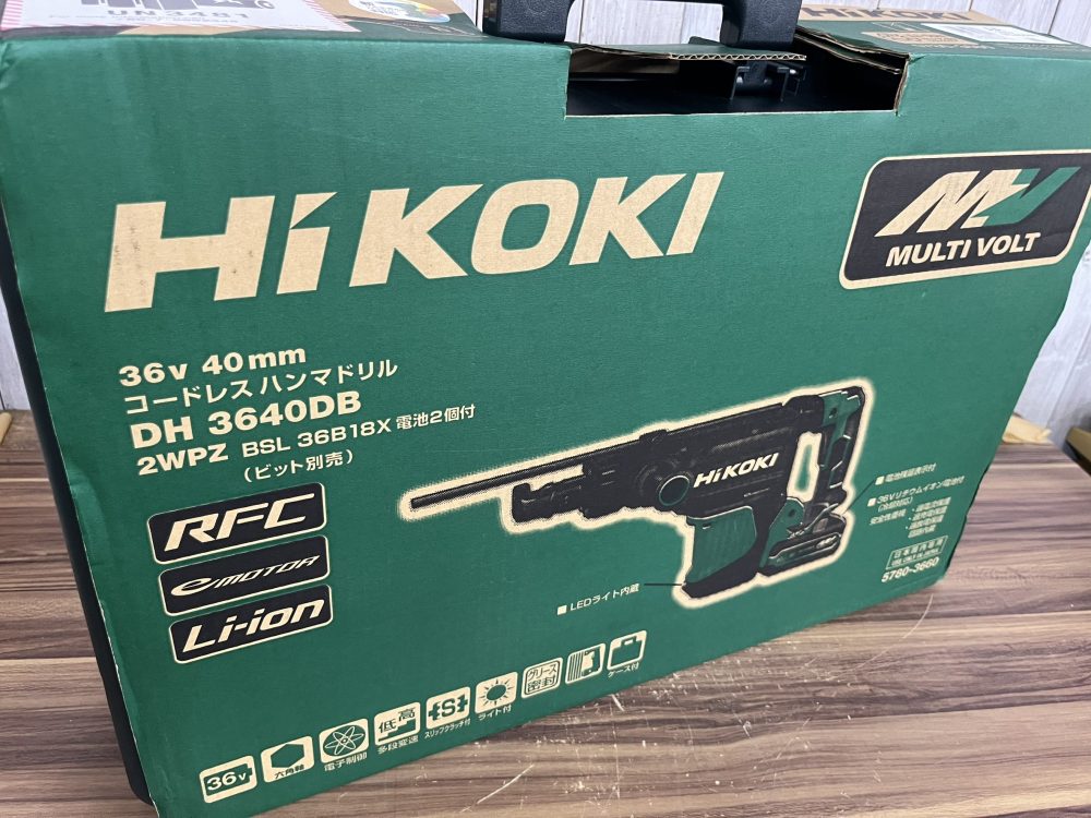 HiKOKI ハイコーキ 36V 40mmコードレスハンマドリル DH3640DB 2WPZ