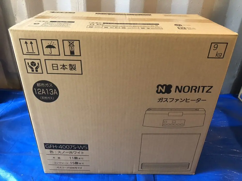 【新品　未開封】NORITZ ガスファンヒーター GFH-4007S-W5 ノーリツ ガスファンヒーター GFH-4007S-W5 スタンダード 4.07kW 11-15