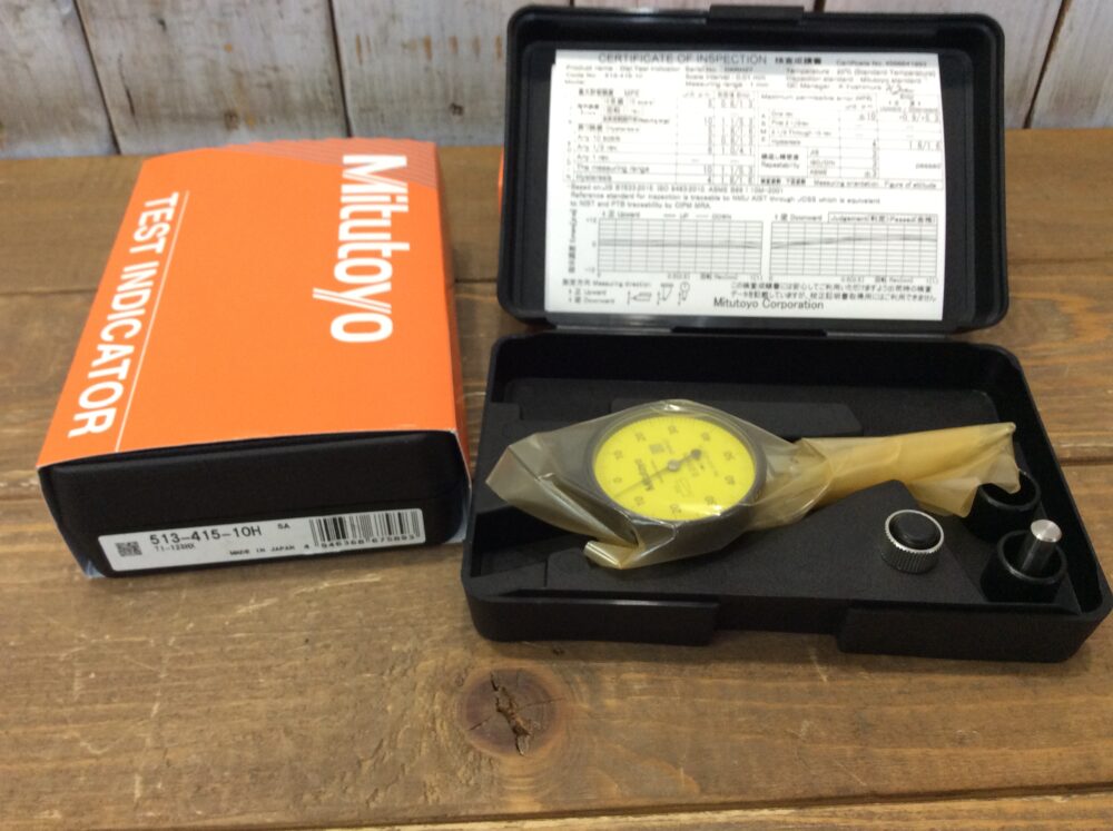 2026-02-08 Mitsutoyo ミツトヨ テストインジケータ 縦形・標準 ロングポイントタイプ(目量0.01mm・測定範囲1.0mm) TI-123HX 513-415-10h