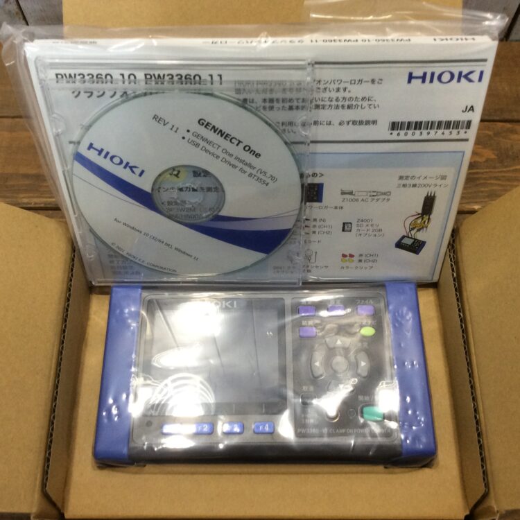 HIOKI 日置電機 クランプオンパワーロガー(日本語版・本体のみ) PW3360-10