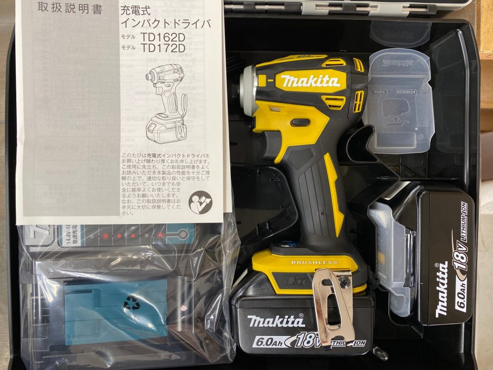 マキタ makita 充電式インパクトドライバ TD172DGXFY 新品未使用品を現金買取りしました！