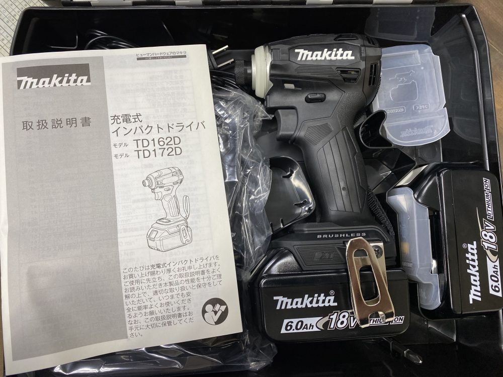 マキタ makita 充電式インパクトドライバ TD172 新品未使用品を現金買取りしました！