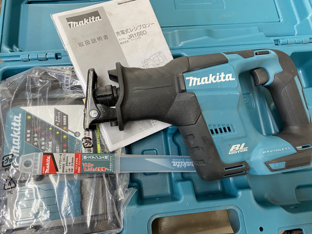 マキタ makita 充電式レシプロソー JR188D 中古美品を現金買取りしました！