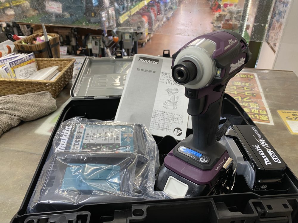 マキタ makita 充電式インパクトドライバ TD172D 新品未使用品を現金買取りしました！