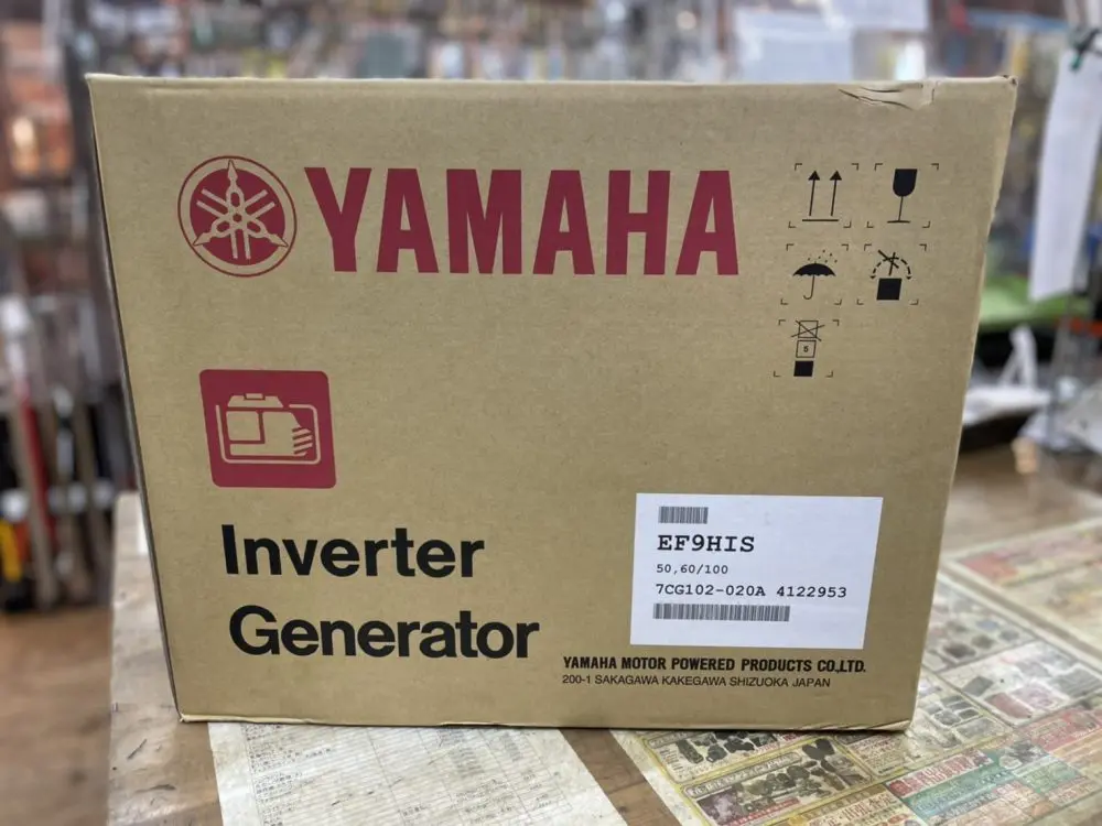 浜松入野店】ヤマハ インバーター発電機 EF9HIS 新品をお買取させて頂きました！☆出張買取 浜松市 設楽町 新城市 田原市 豊橋市 豊川市 豊根村  東栄町☆ | 静岡県浜松市 新品工具・中古工具買取のことなら工具屋源さん