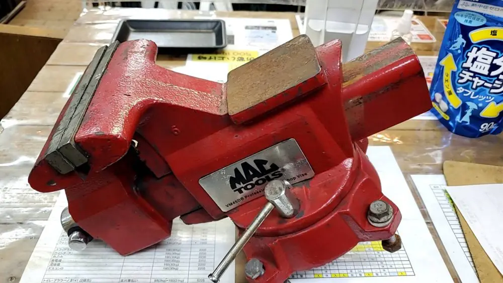 浜松入野店】マックツール MACTOOLS バイス 万力 VM45DB 中古品をお買取させて頂きました！☆出張買取 浜松市 設楽町 新城市 田原市  豊橋市 豊川市 豊根村 東栄町☆ | 静岡県浜松市 新品工具・中古工具買取のことなら工具屋源さん