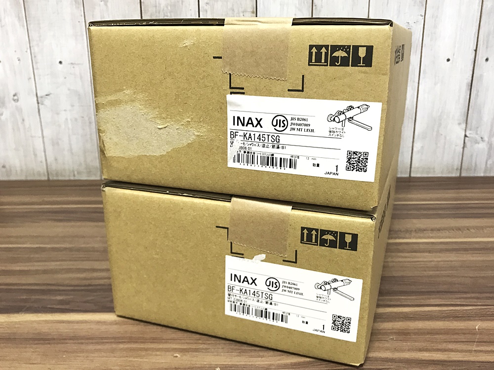 INAX イナックス サーモスタット付シャワーバス水栓 BF-KA145TSGを2点まとめて宅配買取致しました。