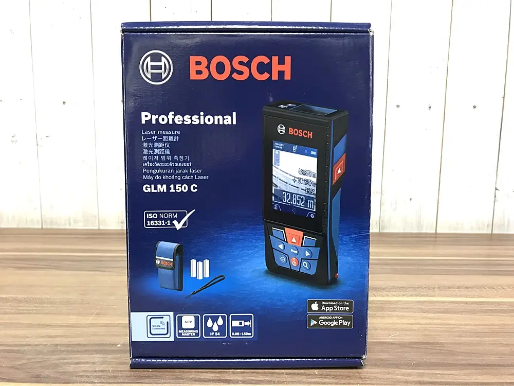 宅配買取】BOSCH ボッシュ レーザー距離計 GLM150C 新品未使用品を宅配買取させて頂きました！☆BOSCH 計測機器を宅配買取強化中！福島県  いわき市 郡山市 福島市 会津若松市 南相馬市 全国対応宅配買取☆ | 静岡県浜松市 新品工具・中古工具買取のことなら工具屋源さん