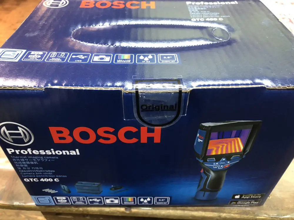 浜松入野店】BOSCH ボッシュ サーモグラフィー GTC400C 赤外線カメラ 新品をお買取させて頂きました！☆お片付けで出てきた工具・農具 ご不要品  是非お持ちください♪ | 静岡県浜松市 新品工具・中古工具買取のことなら工具屋源さん